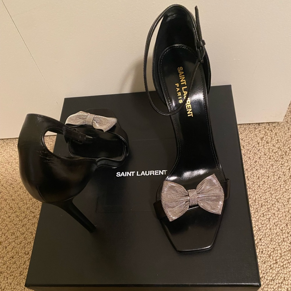 Saint Laurent heel black